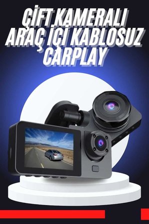 Carplay Fotoğraf Video Kaydedici Araç İçi Kamera Ekranlı