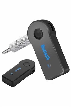 Tüm Cihazlara Uyumlu Bluetooth Aux Araç Kiti Siyah