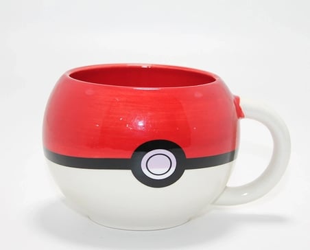 Pokemon Pokeball Tasarımlı 3D Porselen Kupa Bardak Alk4498