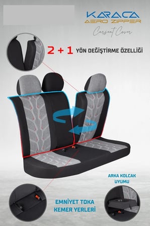 BMW 4 Serisi 418i Gran Coupe Keten Oto Koltuk Kılıfı Ön Arka Takım Karma Serisi Füme SCR