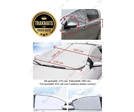 Renault Scenic 2 2003-2004-2005-2006-2007 Araba Ön Cam Kar ve Buz Önleyici Örtü Yan Cam Korumalı Araç Güneşliği Su Geçirmez Oto Güneşlik
