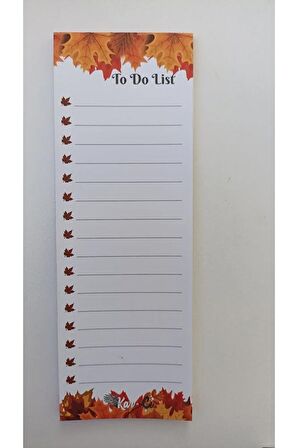 Çınar To Do List Dik Memopad