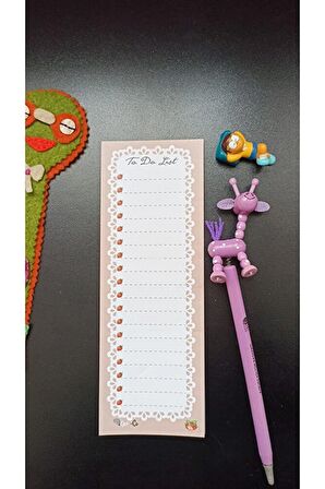 Çilek Bloknot 3'lü Set A5 Noktalı , A6 Çizgisiz & To Do List