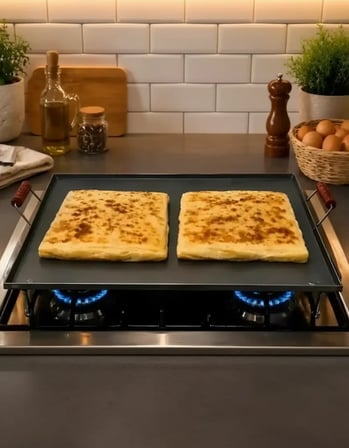 KARE OCAK ÜSTÜ KATMER-GÖZLEME-BAZLAMA-YUFKA-ET-TAVUK-BALIK IZGARASI