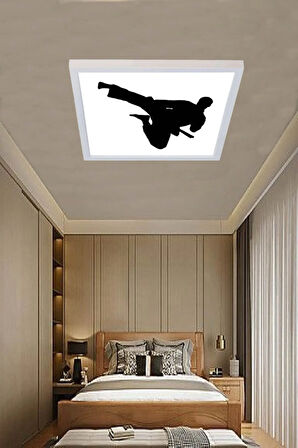 Yeni Nesil Karete Kit Tasarım Avize 60cm X 60cm 60watt,beyaz Işık, Led Modern Avize,