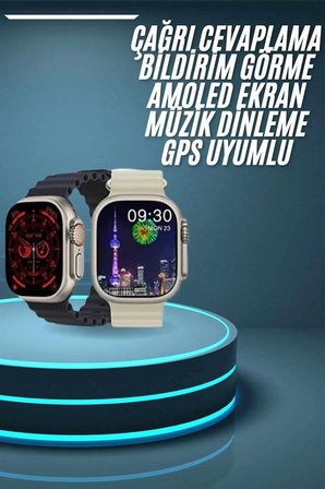 Akıllı Saat Çok Fonksiyonlu Uzun Pil Ömürlü Çağrı Cevaplayabilen Kol Saati