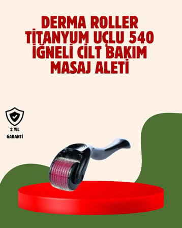 Dermaroller 1 Mm Akne İzleri Ve Çatlak Cilt Bakım Aleti