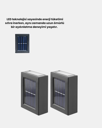 Güneş Enerjili Su Geçirmez Bahçe Apliği Uzun Ömürlü Led’Li