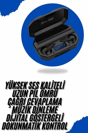 Yeni Nesil Android Ve İos Uyumlu Siyah Profesyonel Kulaklığı