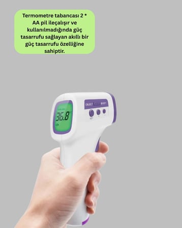 Temassız Dijital Ateş Ölçer Büyük Ekranlı Hızlı Okuma