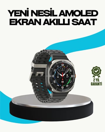 Kablosuz Şarjlı Akıllı Saat Tüm Telefonlarla Uyumlu Çok Fonksiyonlu