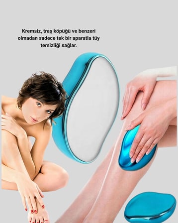 Kristal Tüy Alıcı Epilatör Kremsiz Kullanım Yüz Ve Vücut İçin