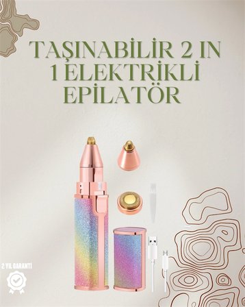 Mini Elektrikli Epilatör Cihazı – Usb Şarjlı, Acısız Yüz Ve Kaş Bakım Aleti