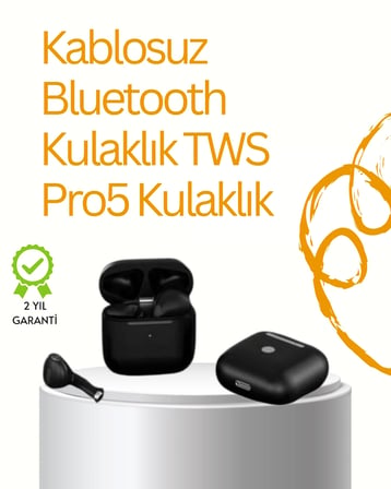 Tws Pro 5 Bluetooth Kulaklık – Gelişmiş Ses Teknolojisi Ve Uzun Batarya Ömrü