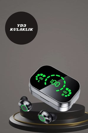 7 Kordonlu Akıllı Saat Ve Aynalı Bluetooth Kulaklık Powerbank Dijital Göstergeli