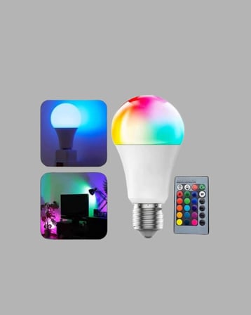 2025 Rgb Led Ampul Uzaktan Kumandalı Renkli Işık A Kalite