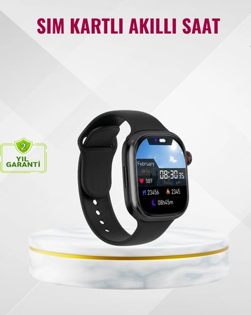 Uyku Takipli Gps’Li Sım Kart Destekli Akıllı Saat