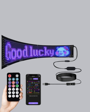 Rgb Led Panel – Mobil Uyumlu, Yazı Ve Gıf Destekli, Usb Bağlantılı Dekoratif Ekran