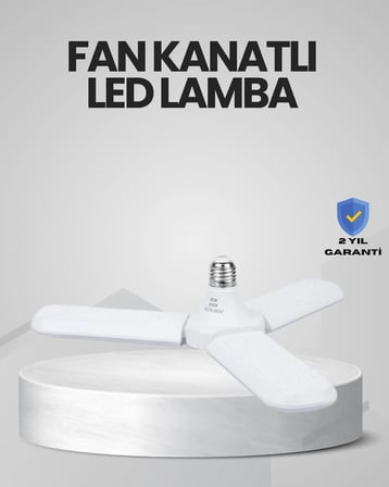 Enerji Tasarruflu Led Ampül 60 Watt 4 Kollu Beyaz Işık