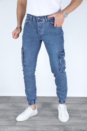 KARGO CEPLİ ERKEK KOT PANTOLON