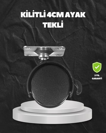 Kilitli 4 Cm Evrensel Tekerlek Ayak Tek Adet
