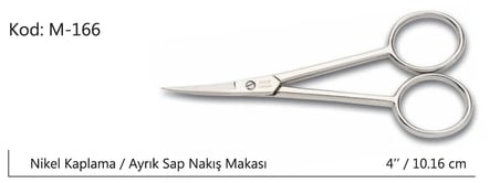 Europe Ayrık Saplı Nakış Makası Süper Kalite No:4 10,16 Cm