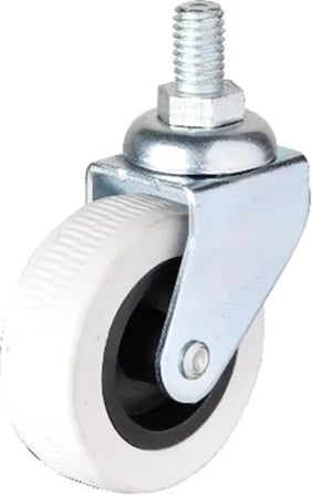 322 - 50X20 Mm Gri Vidalı Teker 4 Adet