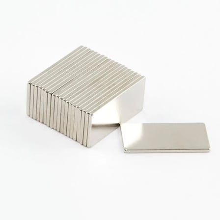 5 Adet 15X10X1.5 Mm Köşeli Neodyum Mıknatıs N35 Magnet Dayanıklı Nikel Kaplama