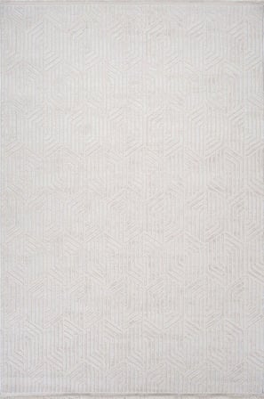 Artemis Halı Karizma 02798A Bej Beyaz Modern Çizgili Halı