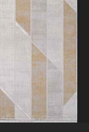 Artemis Halı Karizma 02815D Gold Krem Modern Çizgili Halı
