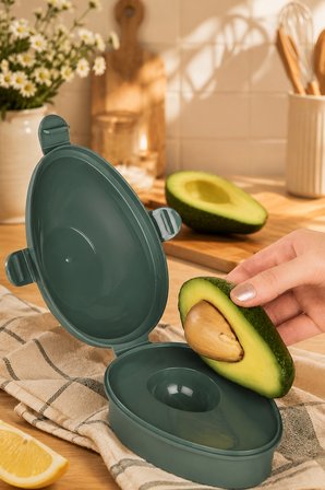 Porsima Avokado & Muz Saklama Kabı Seti 2'li Tazelik Koruyucu