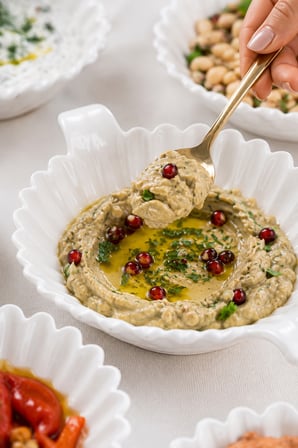 Porsima 6'lı Kulplu Porselen Çerez, Meze, Salata ve Kahvaltılık Servis Kasesi 15 cm - Beyaz