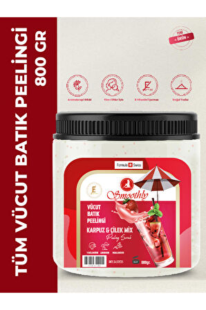 KARPUZ ÇİLEK PEELİNG 800 G. Epilasyon Sonrası Vücut Batık Peeling & Çilek Bacak peeling.