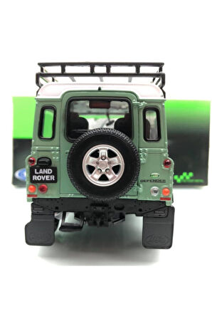 1984 Land Rover Defender 90 Green 1:24 Ölçek Welly Marka