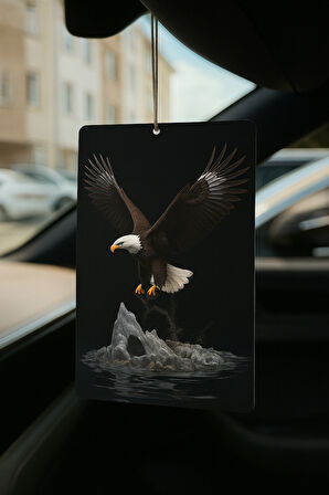 Kartal ve Arabada Prenses Var - İkili Oto Kokusu - Dekoratif Araç Kokusu ve Aksesuarı