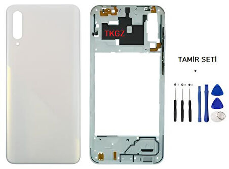 Samsung Galaxy A30S  - SM-A307F FULL Kasa Arka Kapak Takım BEYAZ - TAMİR SETİ