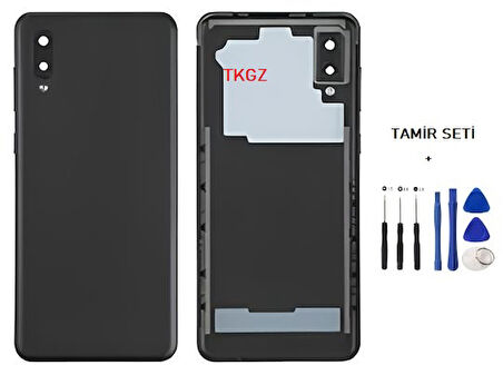 Samsung Galaxy A02  - SM-A022 FULL Kasa Arka Kapak Takım SİYAH - TAMİR SETİ