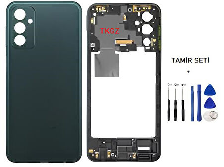 Samsung Galaxy M23  - SM-M236 FULL Kasa Arka Kapak Takım SİYAH - TAMİR SETİ