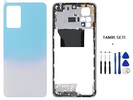 Xiaomi Redmi NOTE 11 PRO  -5G-  FULL KASA Arka Kapak Takım BEYAZ - TAMİR SETİ