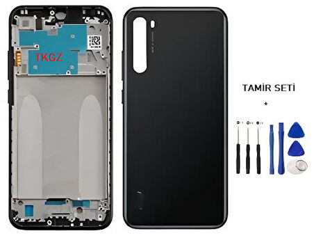 Xiaomi Redmi NOTE 8 FULL Kasa Arka Kapak Takım SİYAH - TAMİR SETİ