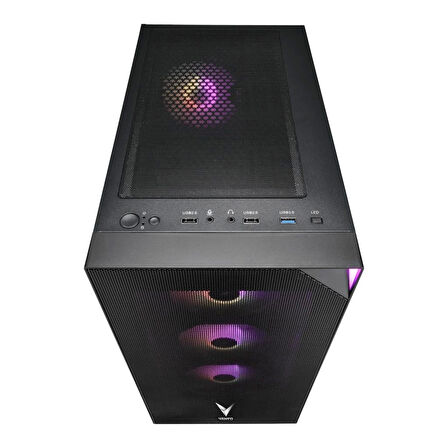 FSP Vento VG3400S RGB Temperli Cam USB 3.0 Mesh Siyah ATX Hyper Pro H3-650 80+ Bronze Gaming Kasa