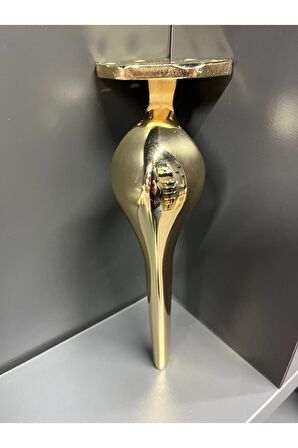 Kaşık Metal Ayak 20cm Altın Renk Koltuk Puf Sehpa Tv Ünite Dolap Komidin Modern Mobilya Ayağı Gold