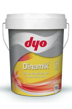 Dinamik Silikonlu Silinebilir Ipek Mat Iç Cephe Duvar Boyası