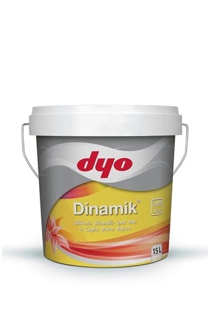 Dinamik Silikonlu Silinebilir Ipek Mat Iç Cephe Duvar Boyası Beyaz 2,5l/ Fırça Hediyeli