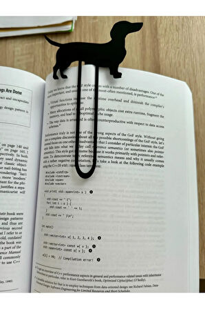 Just3dprintings Dachshund (Sosis Köpek) Temalı Kitap Ayracı