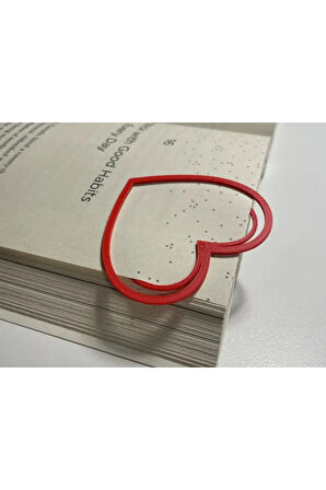Just3dprintings Kalp Tasarımlı Kitap Ayracı