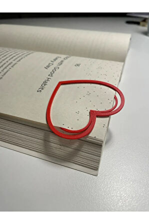 Just3dprintings Kalp Tasarımlı Kitap Ayracı