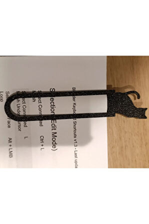 Just3dprintings Kedi Kitap Ayracı V2