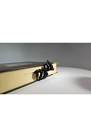 Just3dprintings Skeleton El Temalı Kitap Ayracı