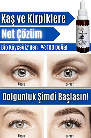 Kadın & Erkek Kaş & Kirpik Çıkarmaya Yardımcı Serum - Kaşı Ve Kirpiği Besler, Güçlendirir